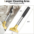 Razor Blade Scraper, 4 inch Scraper Tool with 10PCS Extra Metal Blades, Large Cleaning Razor Scraper, Floor Scraper, Glass Stove top Scraper, Wind...