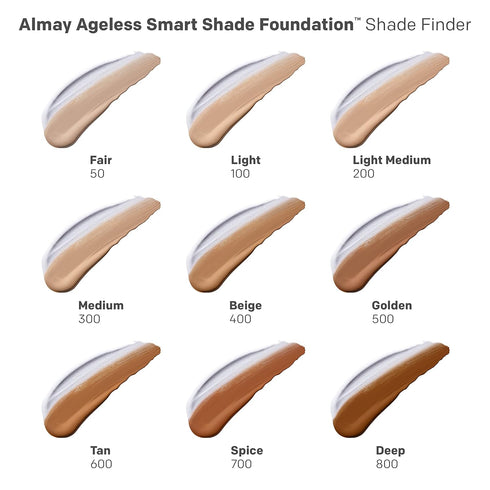 Almay Anti-Aging Foundation, Smart Shade Face Makeup with Hyaluronic Acid, Niacinamide, Vitamin C & E, Hypoallergenic-Fragrance Free, 200 Light Me...