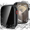 Goton Waterproof Privacy Case for Apple Watch Series 9 8 7 6 5 4 SE Ultra 40mm 44mm 41mm 45mm 49mm, Hard PC Bumper Tempered Glass Screen Protector...