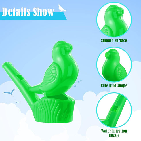 24 Pieces Bird Water Whistle Party Whistles Bird Whistle for Kids Novelty Water Warblers Bird Call Whistle Bird Whistle Toy Musical Instrument Toy...