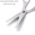 Beaditive Baby Food Scissors - Stainless Steel Toddler Cutter With Serrated Blade and Blunt Tip for Safety - Dishwasher Safe Shears for Cutting Ti...
