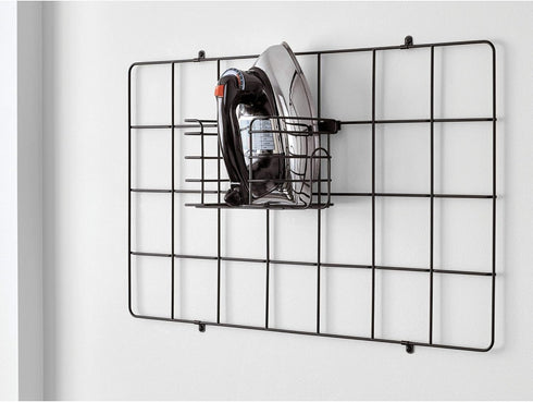 iDesign Jayce Metal Iron Holder, Storage Basket for Modular Grid Wall System, Organizer for Kitchen, Bathroom, Bedroom, Office, Basement, Garage 8...
