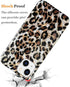 J.west Case Compatiable with iPhone 13 6.1 inch,Sparkly Animal Leopard Print Pattern Vintage Cheetah Design Glitter Translucent Clear Soft TPU Sli...