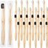 Sieral 24 Pcs Toothbrushes Extra Soft Bristles Wooden Bamboo Toothbrush 20000 Soft Natural Bristle Toothbrush for Kids Adults Home Travel Individu...