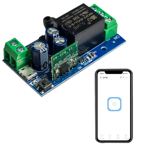 Ewelink WiFi Wireless Smart Relay Module USB 5v/12v/24v/48v Inching Selflock Remote ON Off Power Switch for Access Control,Turn on PC, Compatible ...