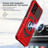 Customerfirst Compatible for Cricket Outlast Case, Att Jetmore Case with Tempered Glass Screen Protector,Ring Kickstand,Military Grade Heavy Duty ...