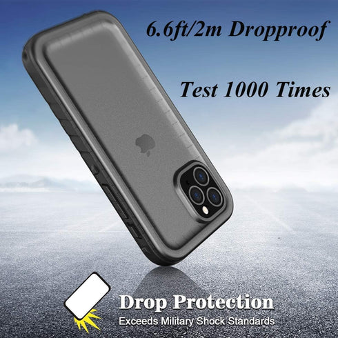Cozycase Waterproof Case for iPhone 11 Pro Max Underwater Shockproof Full-Body Rugged Bumper Sealed Case with Built-in Screen Protector for iPhone...