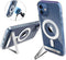iPhone 12/12 Pro Clear Case 6.1 - MagSafe Compatible, Magnetic Metal Kickstand, Slim Shockproof Protective...