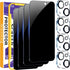 IMBZBK 4 Pack Privacy Screen Protector for iPhone 15 Tempered Glass with 4 Pack Camera Lens Protector, Accessories 9H Anti Spy, 2.5D Curved, Case ...