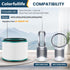 2 Pack Air Purifier Filter Replacements for Dyson HP01, HP02, DP01 Desk Purifiers. Compare to Part # 968125-03 - Compatible with Dyson Pure Hot Co...