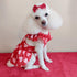 Fitwarm Valentines Day Sweet Heart Dog Dress, Dog Holiday Outfit, Dog Clothes for Small Dogs Girl, Pet Cat Apparel, Red, Pink, Small...