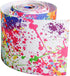 3" Wide 5 Yard DIY Drawing Graffiti Holographic Laser Grosgrain Ribbon for DIY Handmade Hair Bow Clip Accessories and Festival Wedding Party Birth...