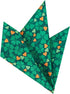 Jacob Alexander Men's Happy Saint Patrick's Day Four-Leaf Clover Hearts Pattern Pocket Square - Green...