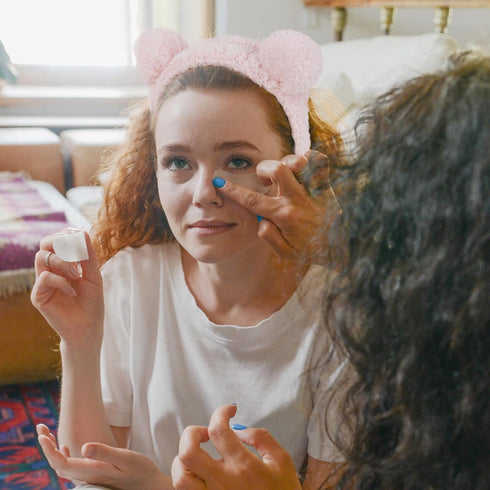 WHAVEL 2PCS Spa Headband Cute Headband for Washing Face, Bear Ears Makeup Headband Kawaii Skincare Headbands Face Wash Headband Soft Facial Hair B...