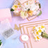 ROADPLUM 20 Sheets Flower Wrapping Paper, Pink Floral Wrapping Paper Bouquet Kit with 100 Pcs Diamond Bouquet Pins 60 Pcs 3D Gold Butterflies 1Rol...