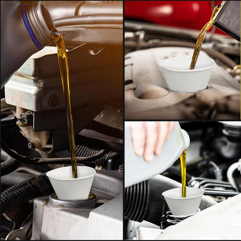 100pcs Disposable Oil Change Funnel, Paper Oil Funnel Single Use Oil Cone Funnel Car No-Spill Paper Funnels Motor Oil Funnel for Engine Oil Tank A...