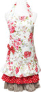 Wrapables Mother and Daughter Ruffles and Roses Apron for Baking, Cooking & Crafts...