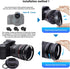 72mm Lens Hood,72mm Metal Camera Lens Hood Compatiable All Brands Ø Lenses with 72mm Filter Thread+72mm lens cap...