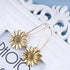 Boho Sunflower Dangle Earrings Sunflower Hoop Earrings Gold Floral Flower Earrings Vintage 3D Flower Drop Earrings Jewelry for Women and Girls...