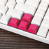 PATIKIL 1U Blank Keycaps, 5 Pack Universal PBT Keyboard Replacement Accessories for MX Mechanical Keyboard, Red...