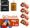 Pack of 5 Parrot-Prime Micro SD Card 1GB Flash Memory Card C4 with SD Adapter, Card Reader (1GB)...