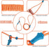 No Pull Dog Leash Slip Lead Dog Leash Dog Leash for Small Medium Large Dogs 6Ft 8 Colors Classic Dog Leash Dog Rope (Orange)...