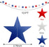 10 Pack 4th of July Decorations Red White and Blue Decorations - 130Ft/330 4th of july garland Patriotic Star Streamers Banner Garland Hanging Ind...