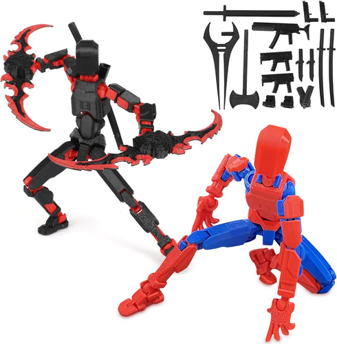 Titan 13 Action Figure,Lucky Robo 13 Action Figure T13 Action Figure 3D Printed Multi-Jointed Movable, Nova T 13 Action Figure Dummy 13 Action Fig...