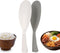 Extra Long Rice Paddle Spoon Scooper Spatula Safe Non Stick Standing Kitchen Cookware Tool Heat Resistant Rice Cooker Spoon Server Made in Korea (...