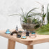 12 Pcs Garden Accessories Miniature Bridge Mini Lighthouse Water Well Bridge Figurines Pond Lawn Garden Ornament Figurines for DIY Craft Garden De...