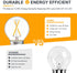 12 Volt Low Voltage LED Light Bulbs - Soft Warm 2700K 2W (Only for 12V DC/AC)- 25W Equivalent E26 Edison Base Small Globe Bulb for RV, Landscape L...