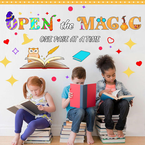 Magic Themed Classroom Bulletin Board Decorations Set Back to School Bulletin Boards decor Cutouts Classroom Wall Door Decorations for Kindergarte...