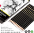 dainayw Professional Drawing Sketching Pencil Set, 12 Pieces Art Pencils 10B, 8B, 6B, 5B, 4B, 3B, 2B, B, HB, 2H, 4H, 6H Graphite Shading Pencils f...