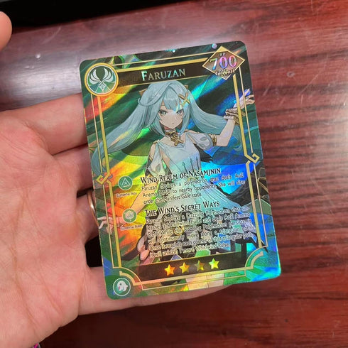 60PCS TCG Deck Cards,55PCS Ultra Rare Cards and 5Pcs Random UTR with Gilded Text English Version TCG Collection Kamisato Ayaka ZhongLI, Collectibl...