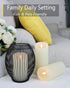 Flameless Candles Flickering 3D Moving Flame, Last 1000+ Hours Battery Operated Candles with Timer, Ivory Real Wax Electric LED Pillar Candles for...
