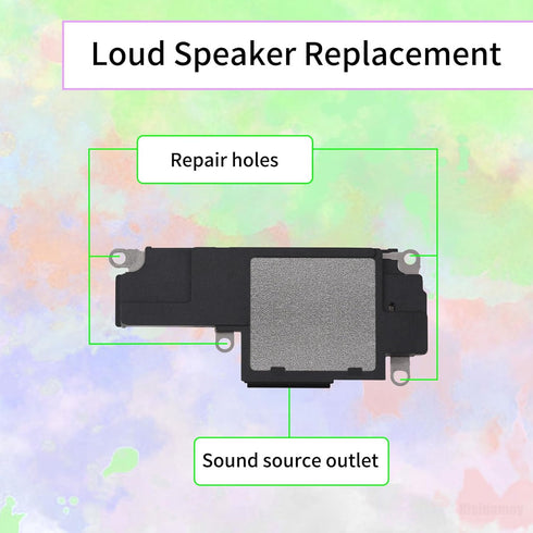 Loud Speaker Replacement for iPhone 13 Pro Max Loudspeaker Repair 13Promax Ringer Buzzer Flex Cable Fix Sound Audio Module Connector Assembly Part...