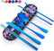 Travel Utensils,Reusable Silverware Set To Go Portable Cutlery Set with a Waterproof Carrying Case for Lunch Boxes Workplace Camping Picnic (Blue)...