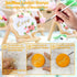 4 PCS Alphabet Letter Fondant Stamps for Biscuit Cake Cookie, Upgraded Food Grade Alphabet Cake Stamp Tool Uppercase Extra Spare Lowercase Numbers...
