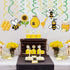 30Ct Bee Party Hanging Swirl Decorations,Bumblebee Party,Fairy Party,Garden Party,Party for Girls,Boys,Kids,Home,Classroom,Baby Shower...