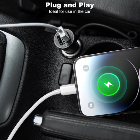 Car Apple Carplay Cable, 3FT Car Charger Cord, USB A to Lightning Cable Compatible for iPhone 14 13 12 11 Pro Max XR XS X 8 7 6 Plus SE iPad Charg...
