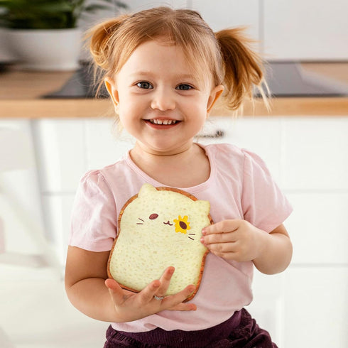 Toast Bread Pillow Funny Sliced Bread Plush Toy Pillows, Funny Food Plushie Stuffed Toy, Cute & Soft Bread Shape Stuffed Decor Toy, Birthday Toy f...