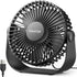 Gaiatop USB Desk Fan, 3 Speeds with Strong Airflow, 5.5 Inch Quiet Small Portable Table Fan, 90° Rotate Personal Cooling Fan For Bedroom Home Offi...