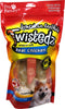 Pet Factory 27222 Twistedz American Beefhide 7-8" Bones Wrapped with Real Chicken. 2 Pack. Certified 99% Digestible....
