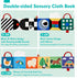 Baby Toys 0-6 Months - High Contrast Newborn Toys - Baby Tummy Time Books 0-6 Months with Crinkle, Squeaky Sounds, Touch Feel, Visual Stimulation ...