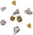 Fashewelry 48pcs Animal Tibetan Loose Spacer Beads Mixed Wolf Lion Owl Elephant Leopard Dragon Head Alloy Beads for Necklace Bracelet Earring Craf...