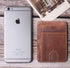 Slim Minimalist Front Pocket RFID Blocking Leather Money Clip Wallets for Men Women, Light Brown...