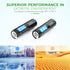 EBL 12 Pack 3000mAh 1.5V AA Lithium Batteries - High Performance Constant Volt Non-Rechargeable Batteries Lithium AA Batterry for Flashlight Solar...