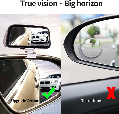 Car Blind Spot Mirror, Wide Angle Reversing Auxiliary Mirror, HD Car Rearview Mirror,Black, 1PCS...