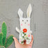 Pre-Stamped Embroidery Patterns Bunny Rabbit, Rose Sewing Full Needles and Thread Hoop Kit for Beginners Teens......