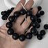 60pcs Silicone Beads, 15mm Silicone Beads Bulk Round Rubber Beads for Keychain Making Kit Silicone Focal Beads Loose Beads for Necklace Bracelet L...